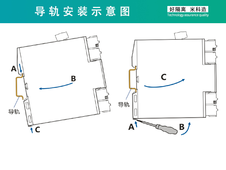 MIK-402E系列信号隔离器安装