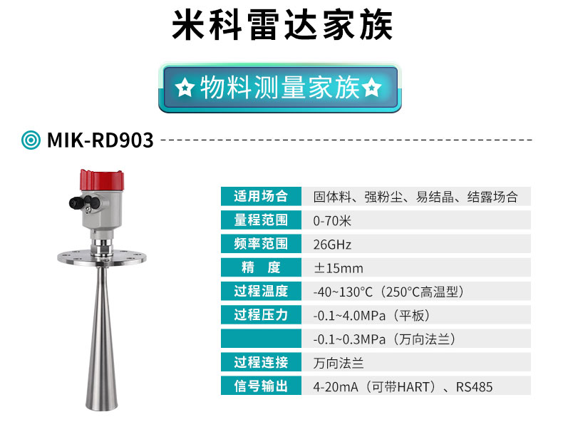 MIK-RD903雷达料位计