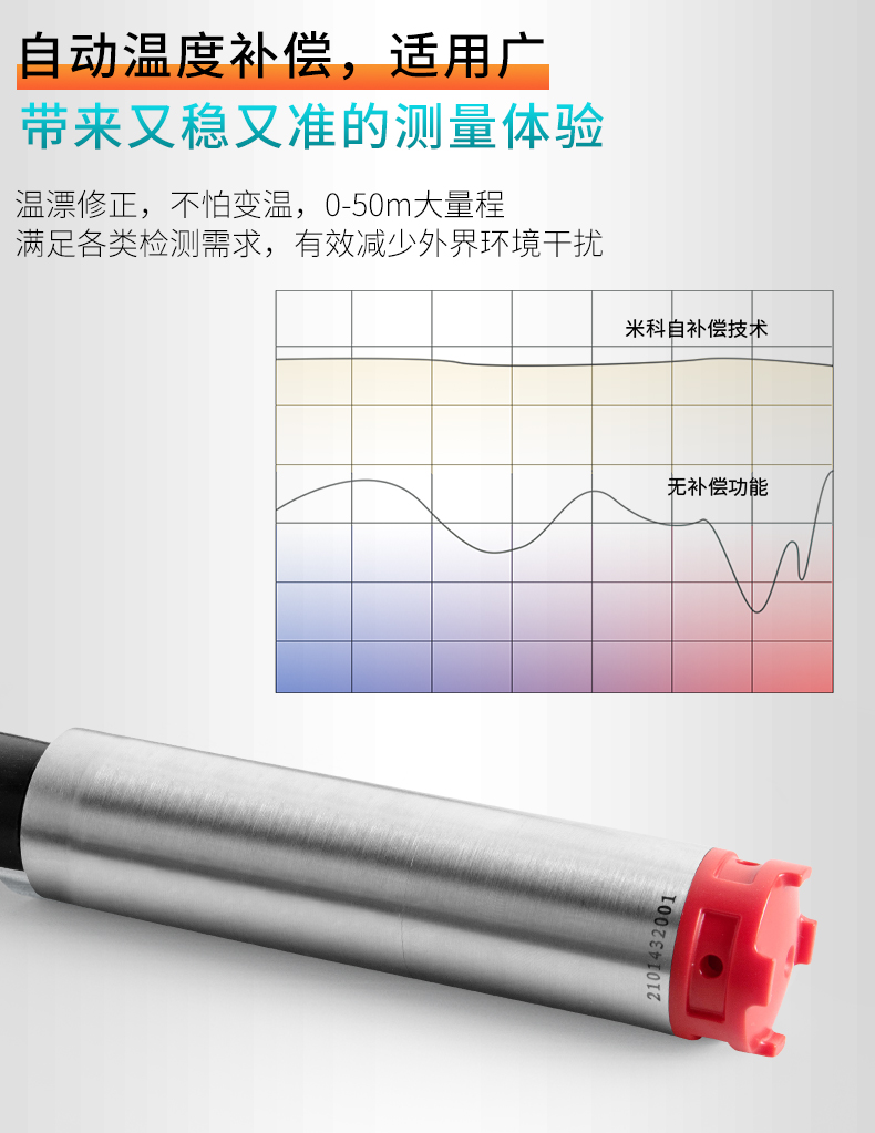 自动温度补偿，适用广